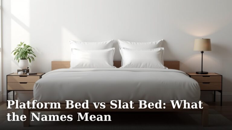 Platform Bed vs Slat Bed: What the Names Mean