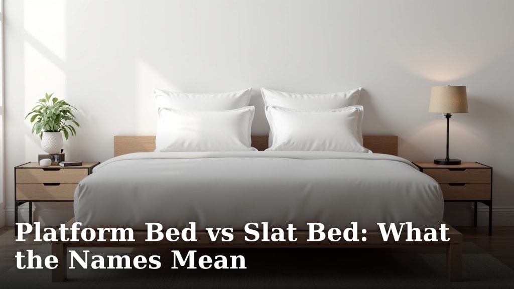 Platform Bed vs Slat Bed: What the Names Mean