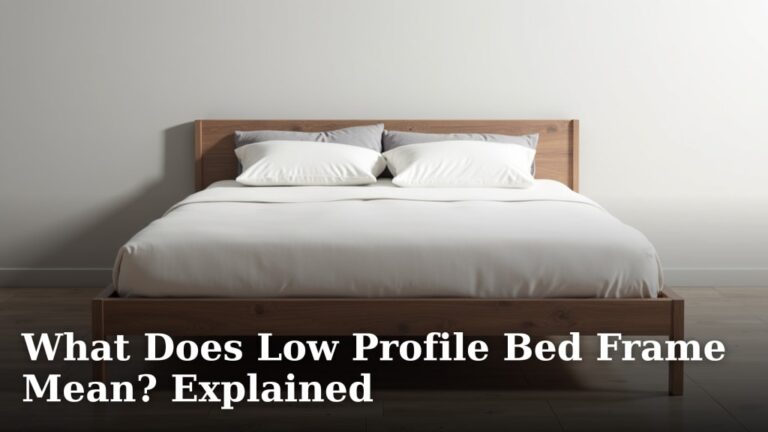 What Does Low Profile Bed Frame Mean? Explained