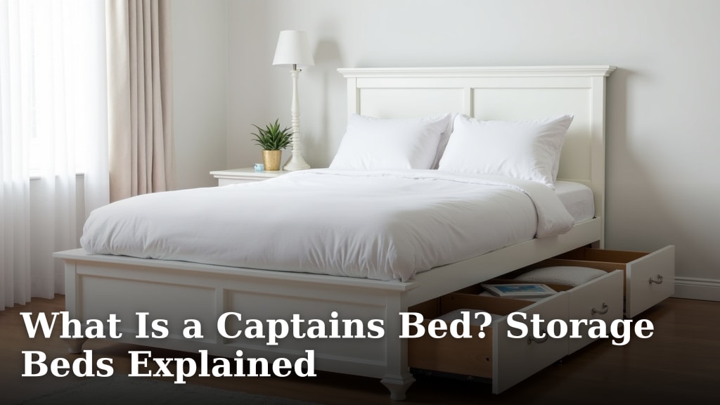 What Is a Captains Bed? Storage Beds Explained