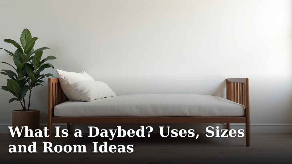 What Is a Daybed? Uses, Sizes and Room Ideas
