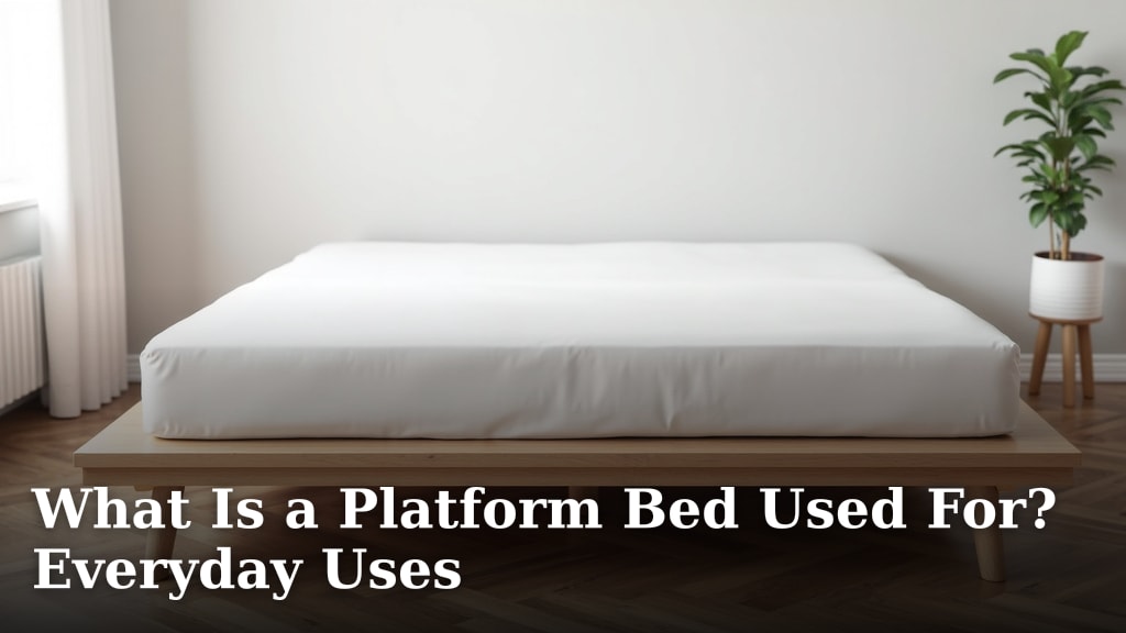 What Is a Platform Bed Used For? Everyday Uses