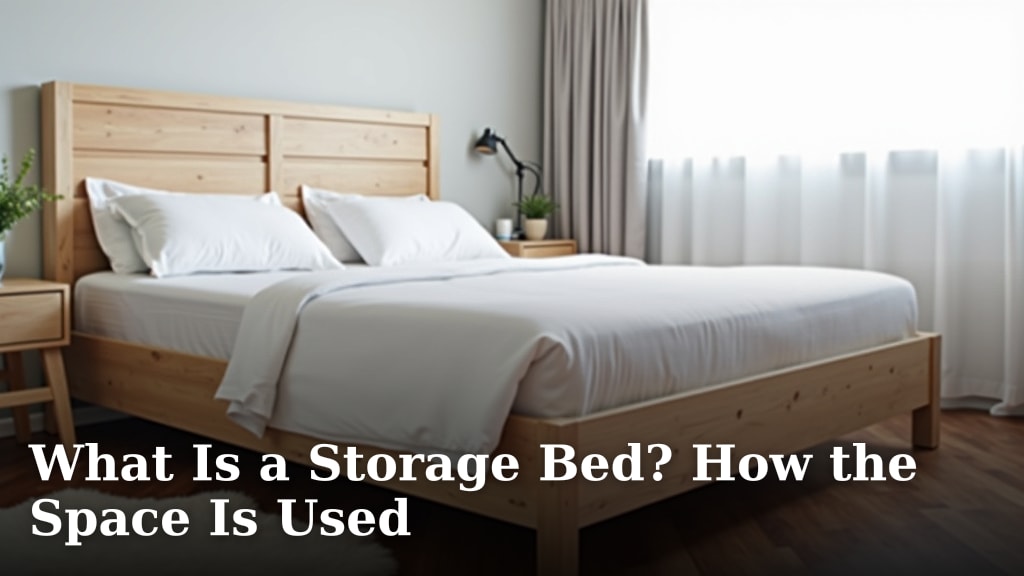 What Is a Storage Bed? How the Space Is Used